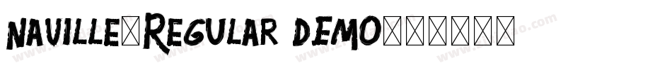 Naville-Regular DEMO字体转换